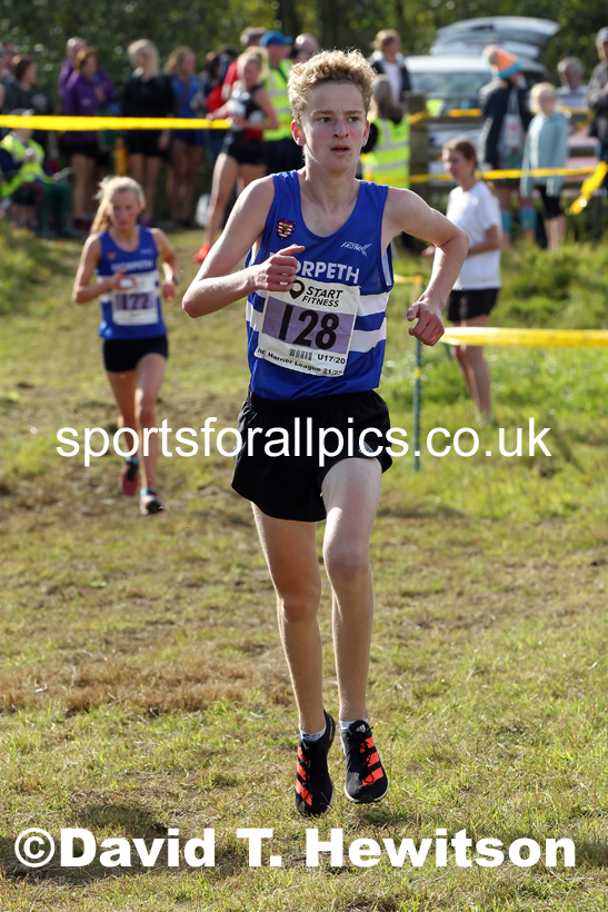 Mens under-17s 2021 North Eastern Harrier League, Druridge Bay. Photo: David T. Hewitson/Sports for All Pics